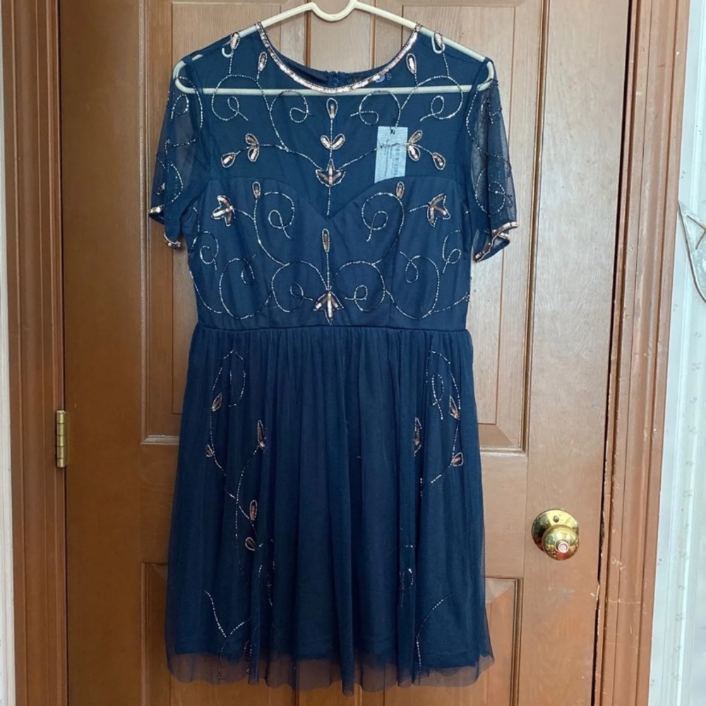 Navy blue dress